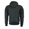 MENS GREY SOFT FLEECE MOTORBIKE HOODIE